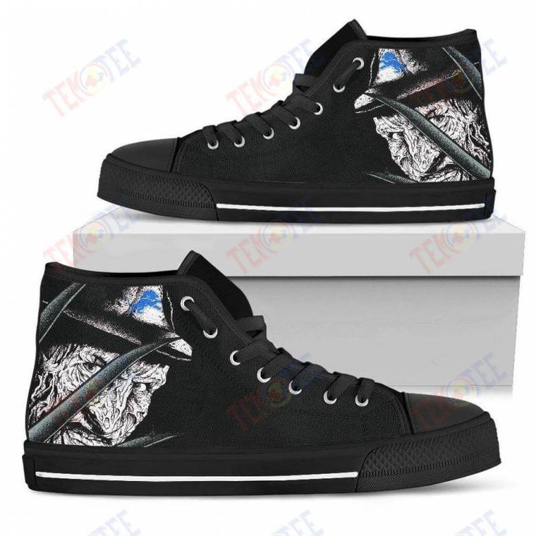 Mens Womens Detroit Lions Nightmare Freddy Colorful High Top Shoes Printable