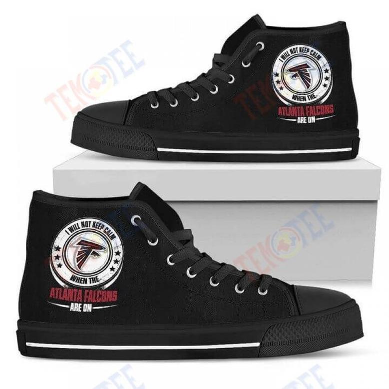 Mens Womens I Will Not Keep Calm Amazing Sporty Atlanta Falcons High Top Shoes