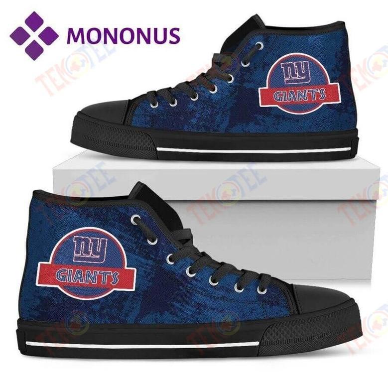 Mens Womens Jurassic Park New York Giants High Top Shoes Black