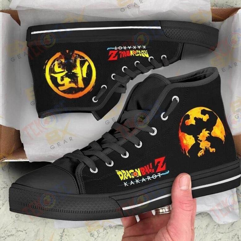 Mens Womens Kakalot Dragon Ball Sneakers High Top Shoes Anime Fan T