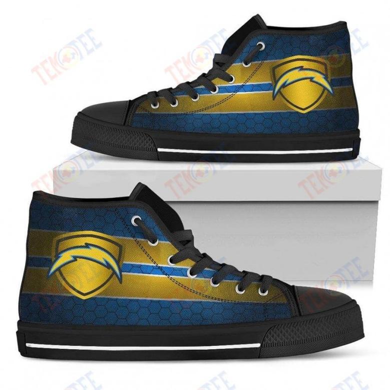 Mens Womens Los Angeles Chargers High Top Shoes The Shield Shoes