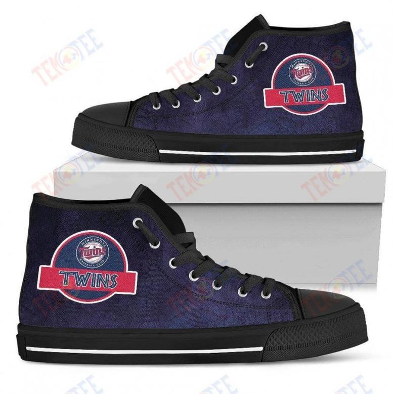 Mens Womens Minnesota Twins High Top Shoes Jurassic Parktop Quality