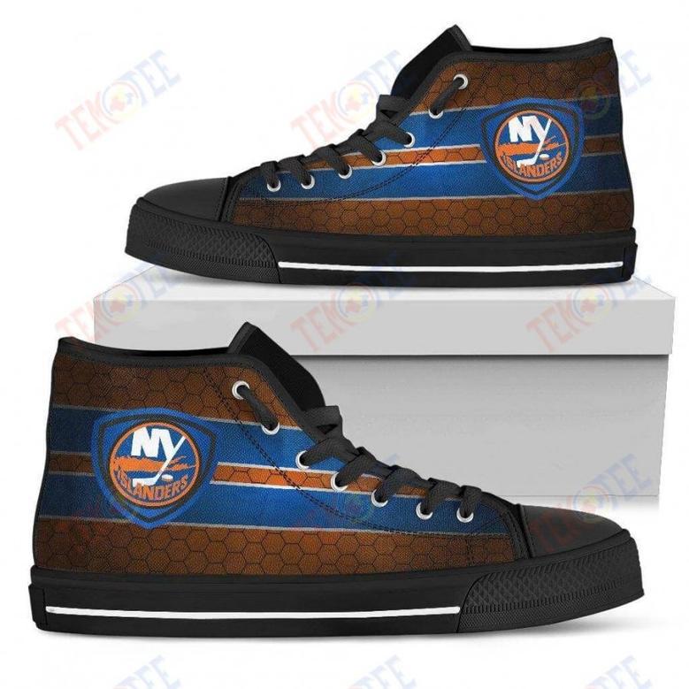 Mens Womens New York Islanders High Top Shoes The Shield Shoes