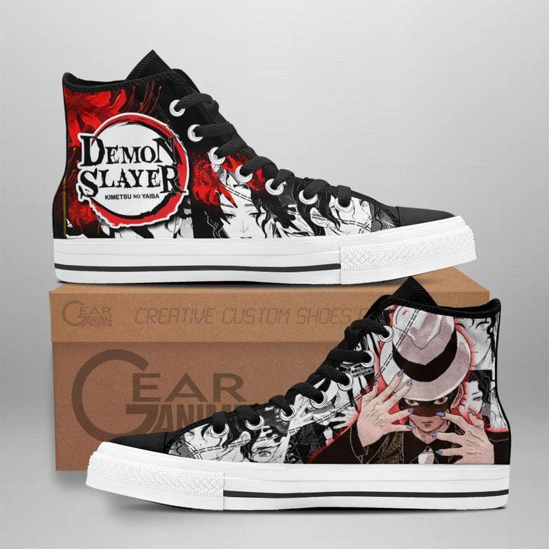 Muzan High Top Shoes Custom Anime Demon Slayer Sneakers