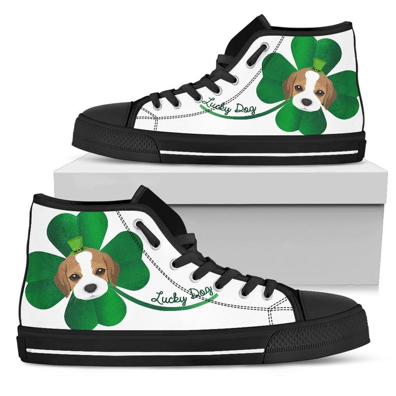 Nice Beagle High Top Shoes - Lucky Dog, is a cool gift for friends