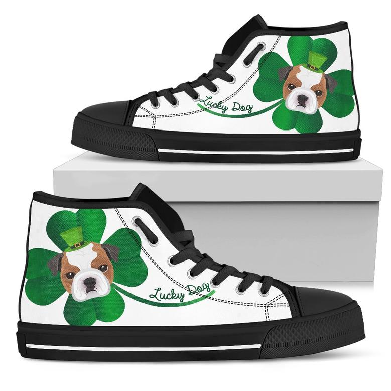 Nice Pibull High Top Shoes - Lucky Dog, is a cool gift for friends