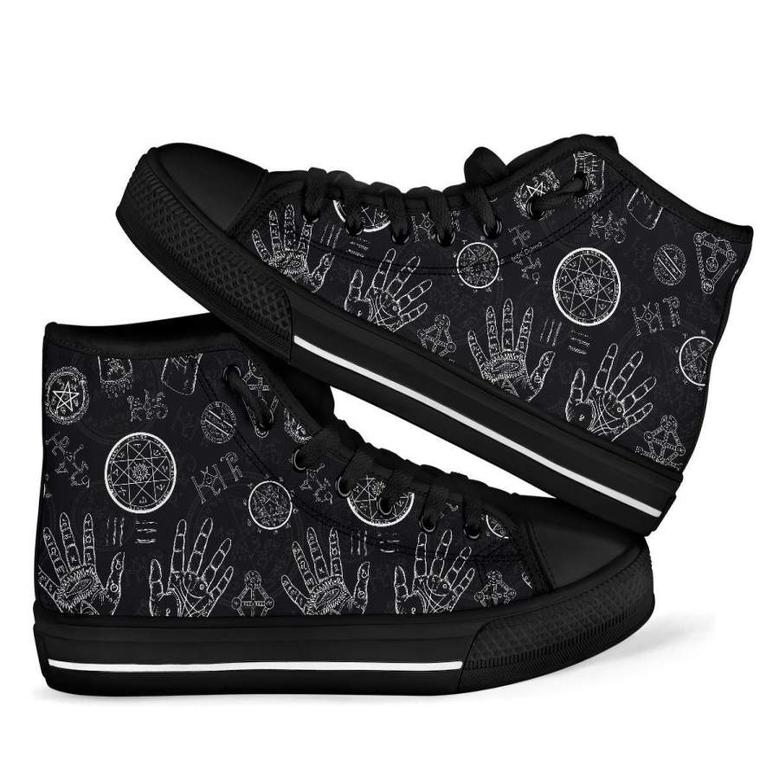 Pagan Wiccan Witch Men Women's High Top Shoes