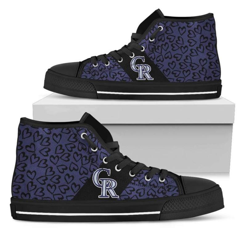 Perfect Cross Color Absolutely Nice Colorado Rockies High Top Shoes