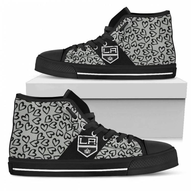 Perfect Cross Color Absolutely Nice Los Angeles Kings High Top Shoes