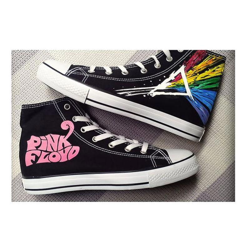 Pink Floyd For Man And Women Custom Canvas High Top Shoes