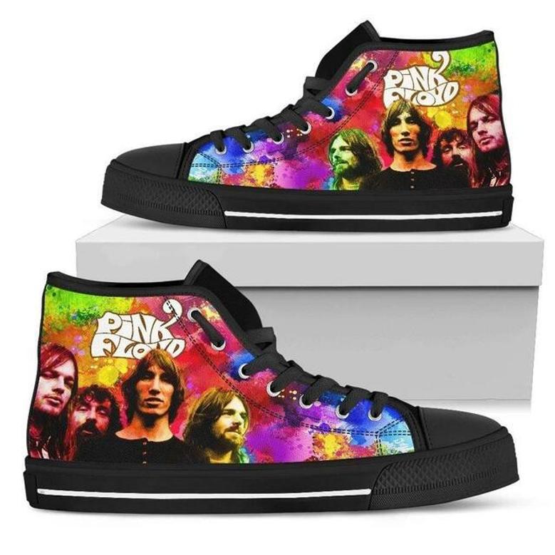 Pink Floyd High Top Shoes For Women, Shoes For Men Custom Shoes