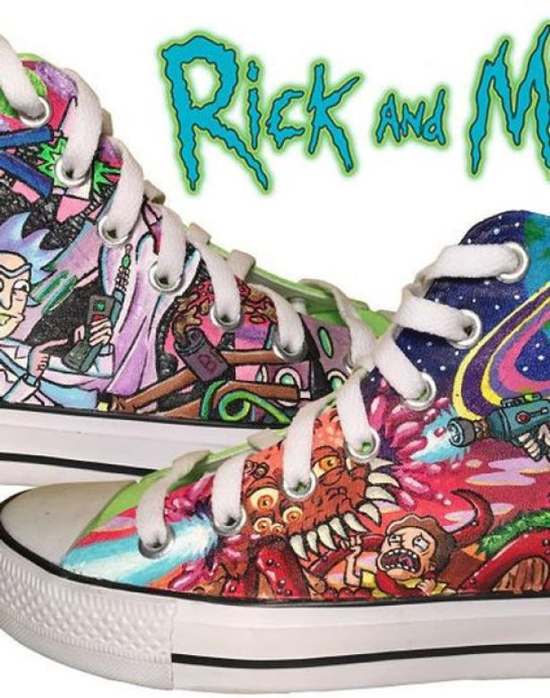 Rick And Morty Forever Lover Shoes Gift For Fan High Top Shoes For Men And Women