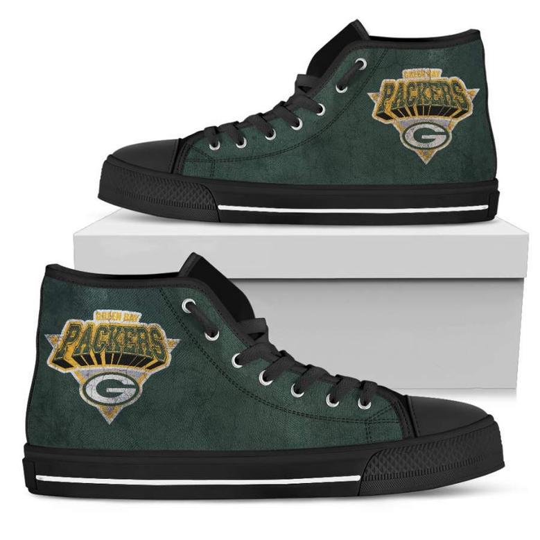 Simple Logo Green Bay Packers High Top Shoes