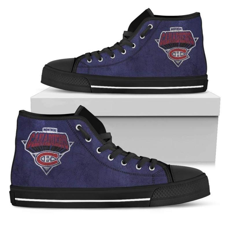 Simple Logo Montreal Canadiens High Top Shoes