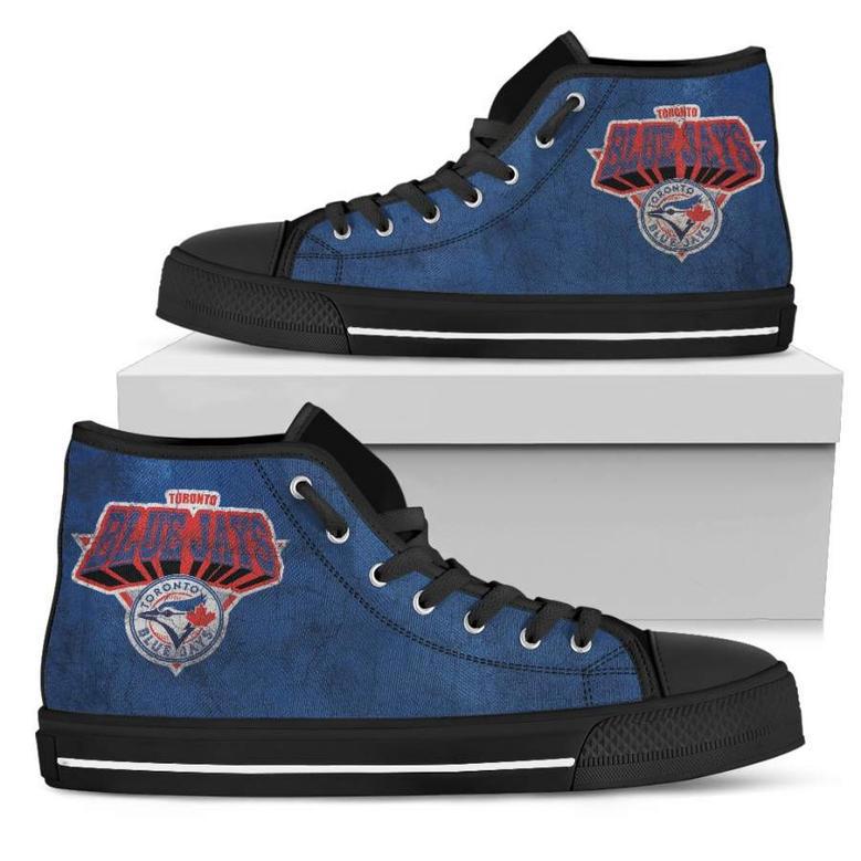 Simple Logo Toronto Blue Jays High Top Shoes