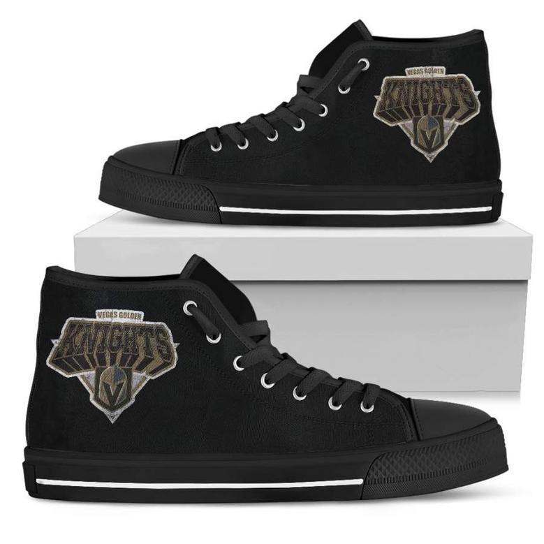 Simple Logo Vegas Golden Knights High Top Shoes