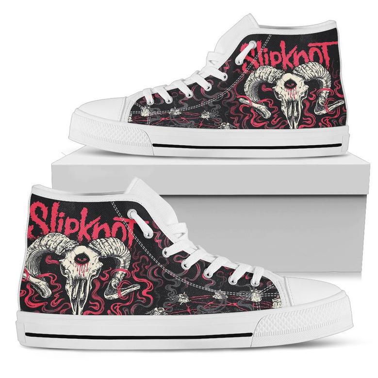 Slipknot Iowa White Lover Shoes Gift For Fan High Top Shoes For Men And Women