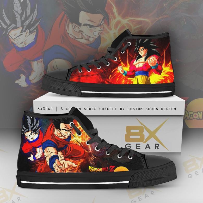 Son Gohan High Top Shoes Dragon Ball Anime Cosplay Design Gift