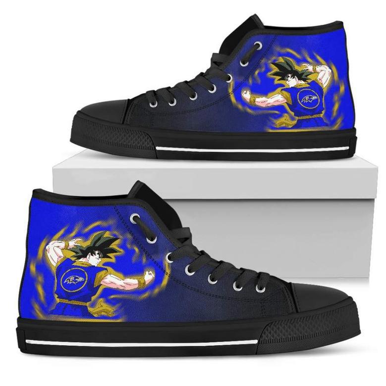 Son Goku Saiyan Power Baltimore Ravens High Top Shoes