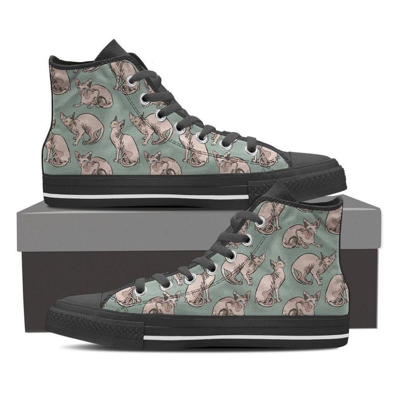 Sphynx Cat Pattern -Clearance High Top Shoes Sneakers