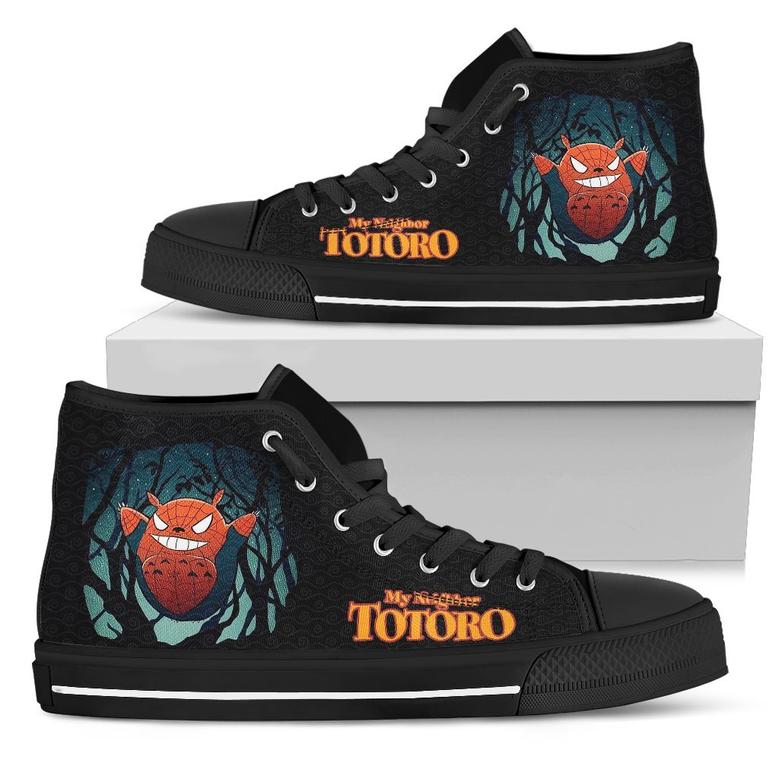 Spider-Man Totoro Sneakers High Top Shoes Funny Gift