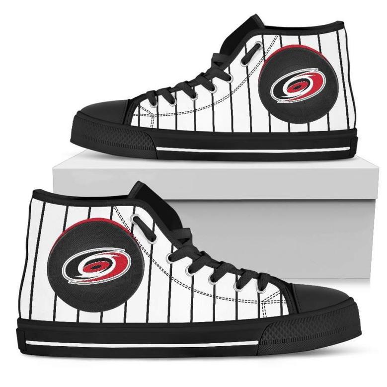 Straight Line With Deep Circle Carolina Hurricanes High Top Shoes