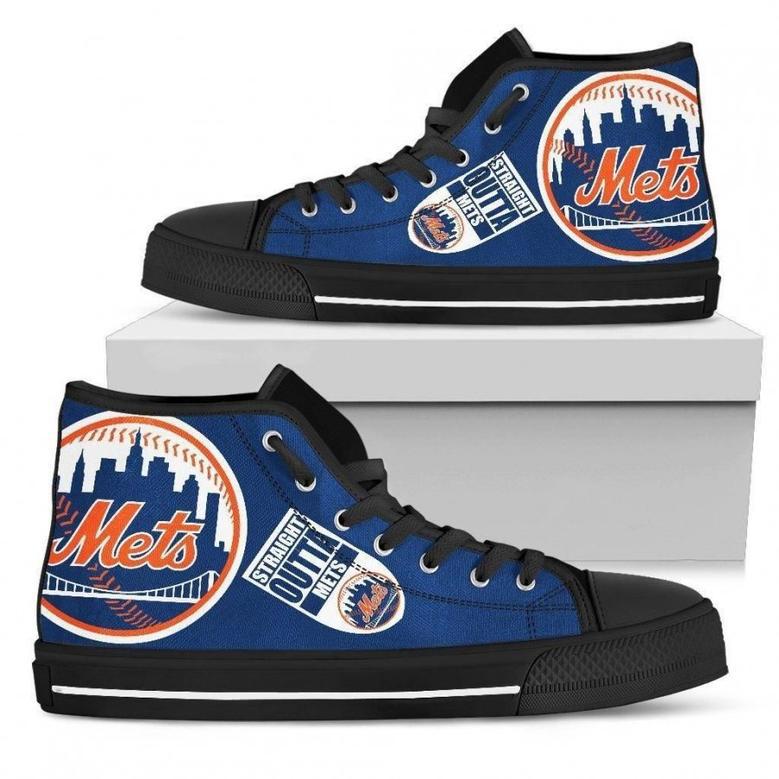 Straight Outta New York Mets High Top Shoes