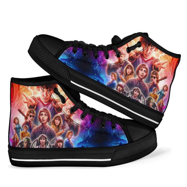 Stranger Things Sneakers High Top Shoes for Men Kid