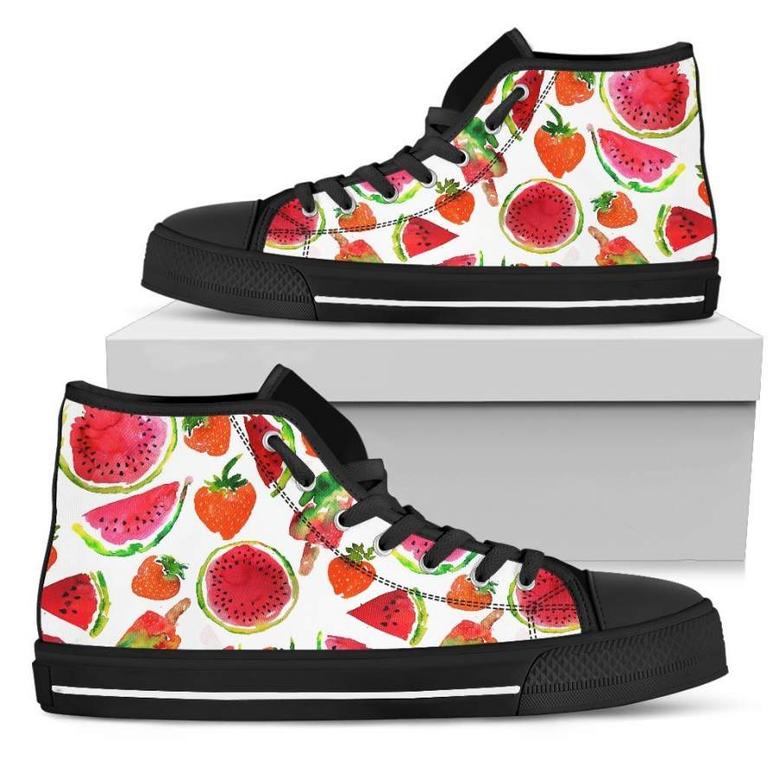 Summer Fruits Watermelon Men's High Top Shoes