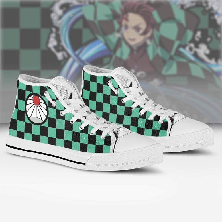 Tanjiro Demon Slayer All Star For Men And Women Sneakers High Top Shoes