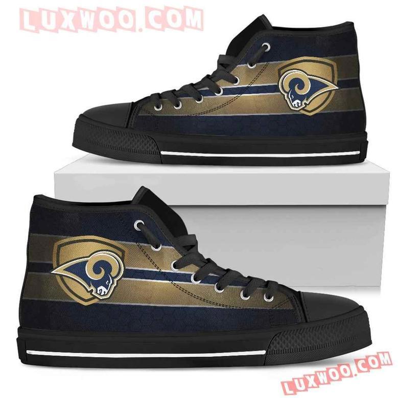 The Shield Los Angeles Rams High Top Shoes Sport Sneakers