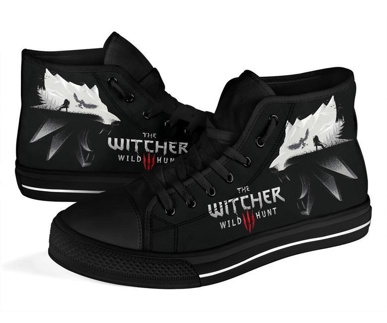 The Witcher Sneakers High Top Shoes Gift Idea