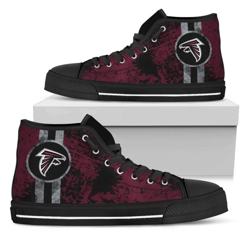 Triple Stripe Bar Dynamic Atlanta Falcons High Top Shoes