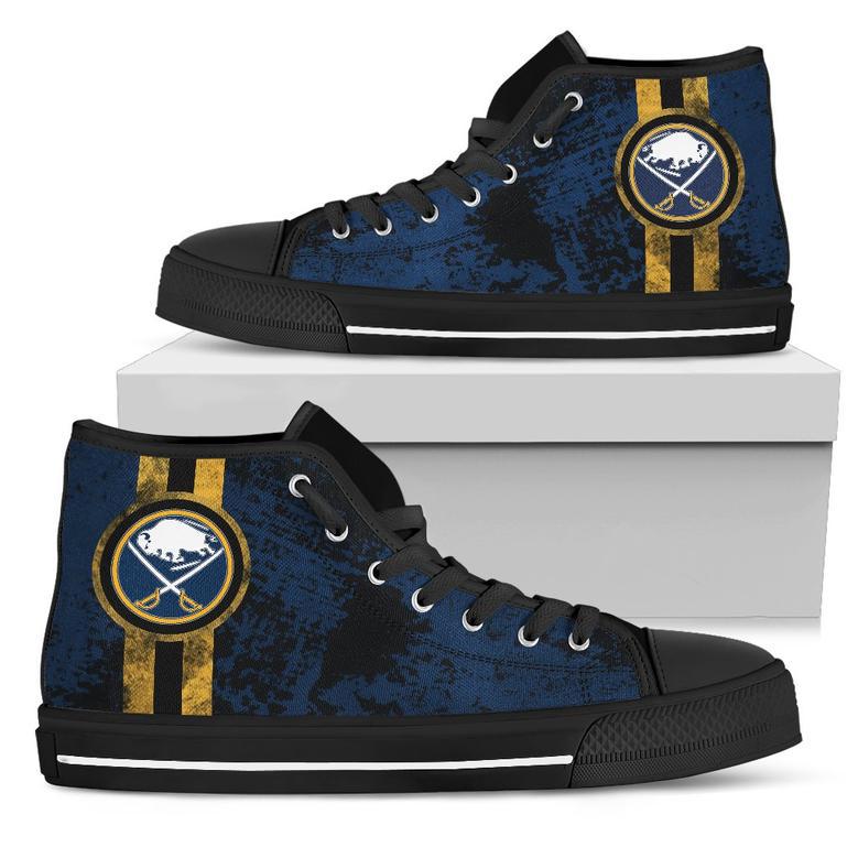 Triple Stripe Bar Dynamic Buffalo Sabres High Top Shoes