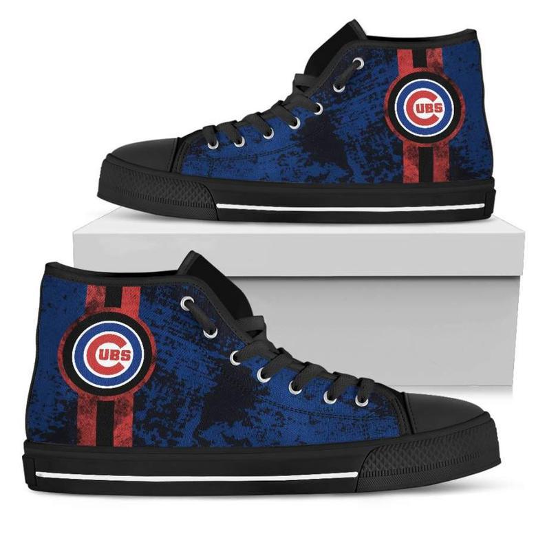 Triple Stripe Bar Dynamic Chicago Cubs High Top Shoes