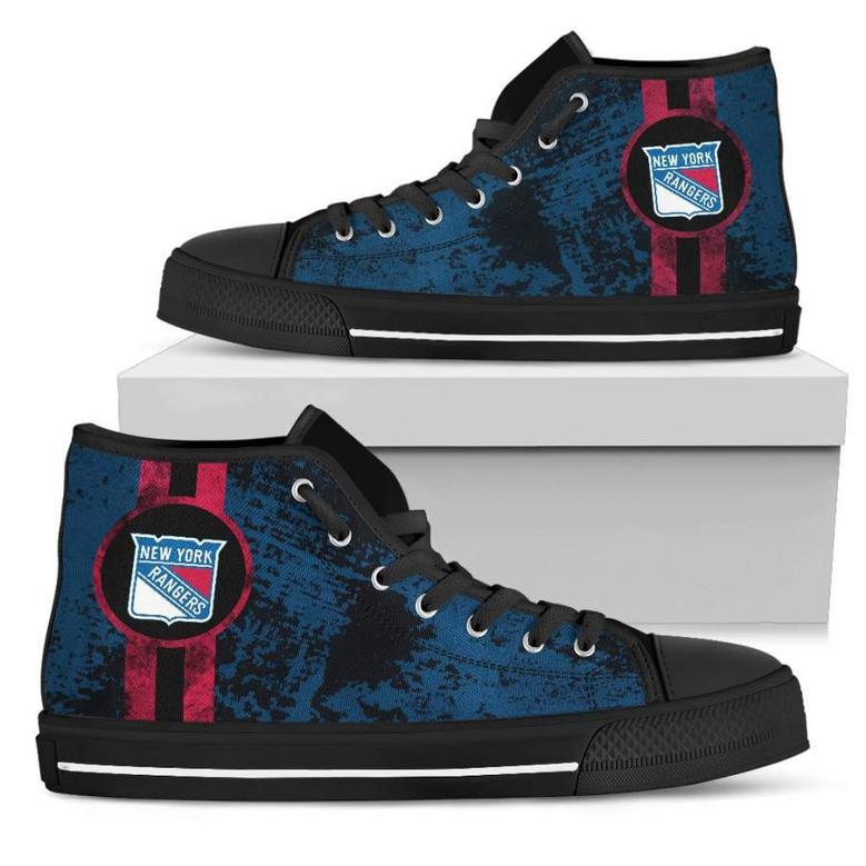 Triple Stripe Bar Dynamic New York Rangers High Top Shoes