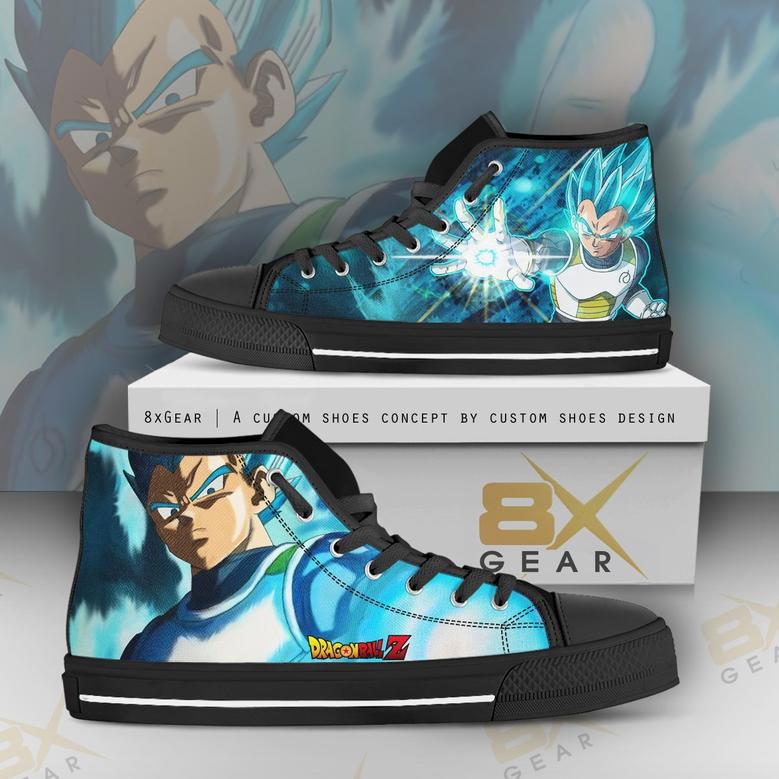 Vegeta High Top Shoes Dragon Ball Anime Sneakers Cosplay Costume