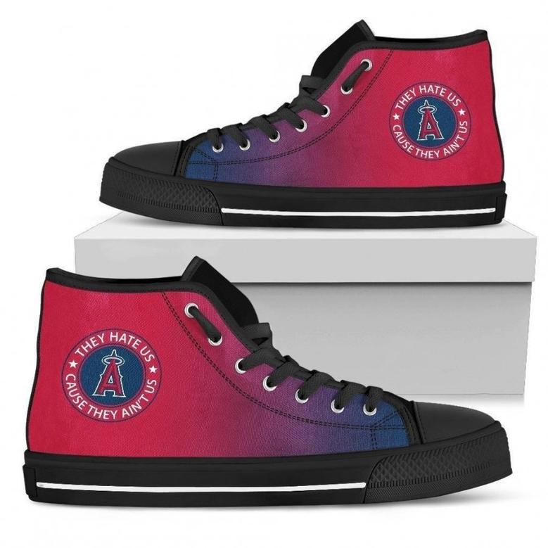 Cool They Hate Us Cause They Us Los Angeles Angels High Top Shoes