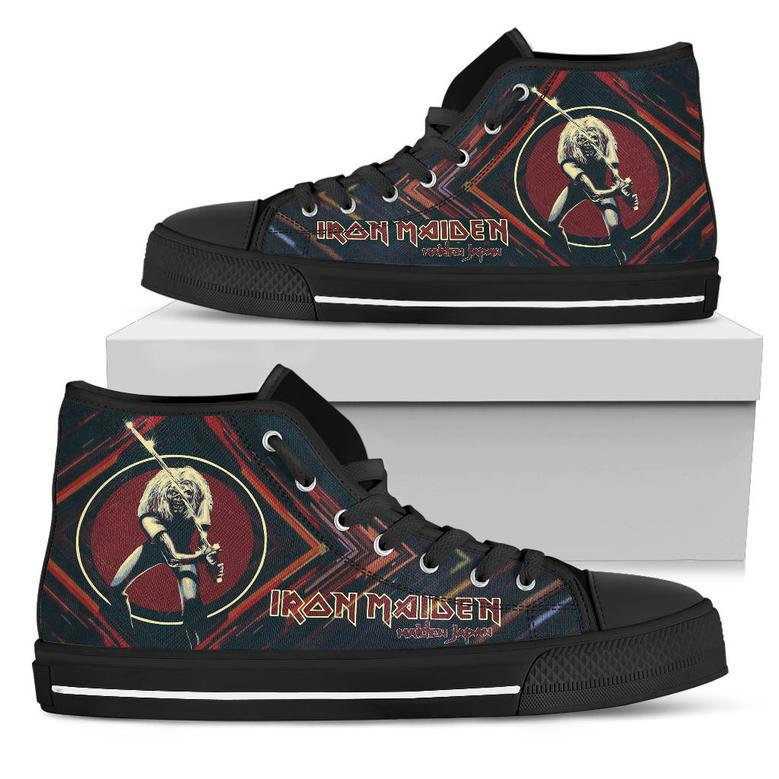 Iron Maiden Maiden Japan Black Lover Shoes Gift For Fan High Top Shoes For Men And Women