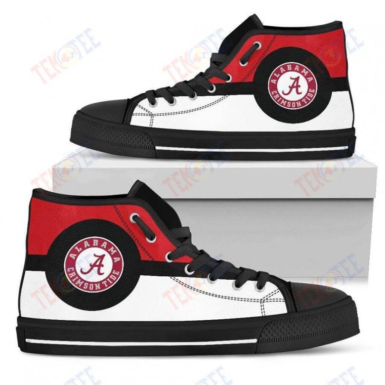 Mens Womens Alabama Crimson Tide High Top Shoes Bright Colours Open Sections Great