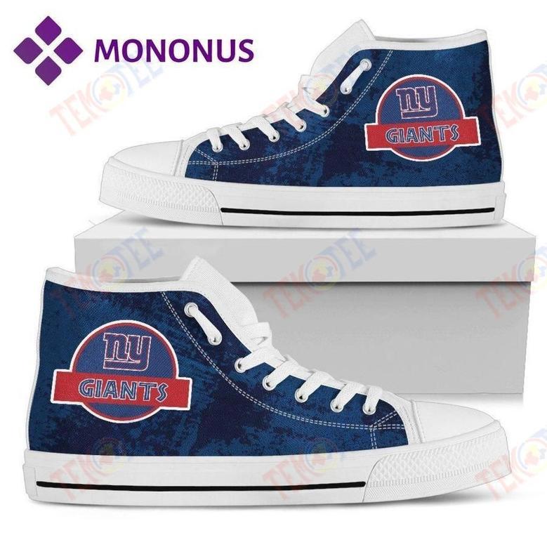 Mens Womens Jurassic Park New York Giants High Top Shoes White For Men And Women Nice And Comfortable