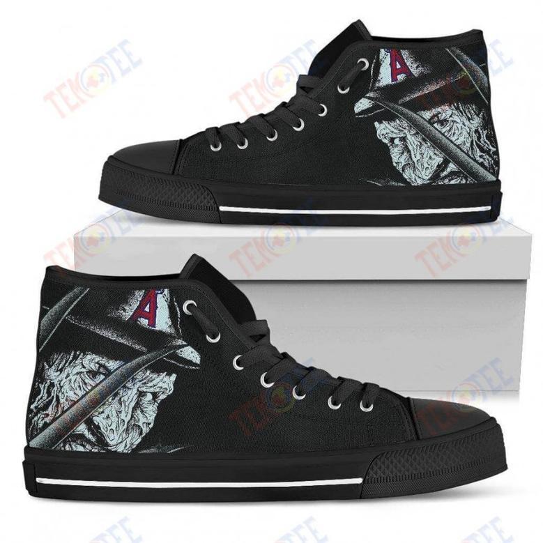 Mens Womens Los Angeles Angels Nightmare Freddy Colorful High Top Shoes Printable