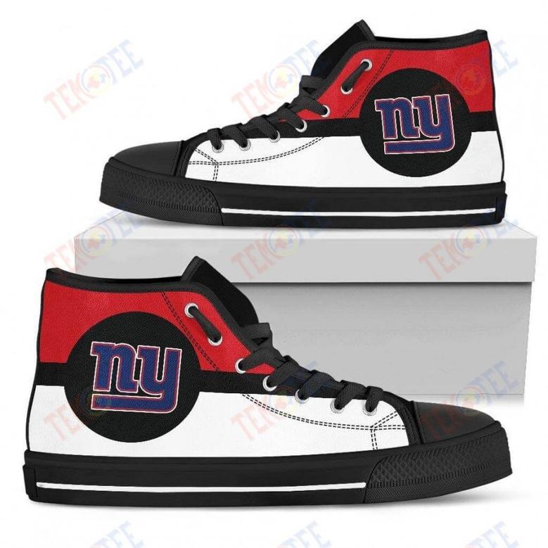 Mens Womens New York Giants High Top Shoes Bright Colours Open Sections Great