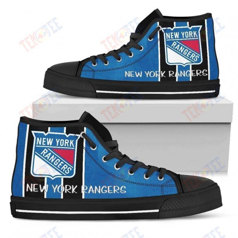 Mens Womens New York Rangers High Top Shoes Steaky Trending Fashion Sporty Shoes For Men Custom Shoes