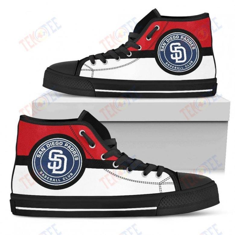 Mens Womens San Diego Padres High Top Shoes Bright Colours Open Sections Great