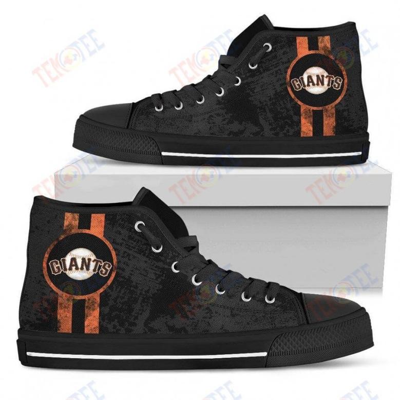 Mens Womens San Francisco Giants High Top Shoes Triple Stripe Bar Dynamic Shoes For Men Custom Shoes