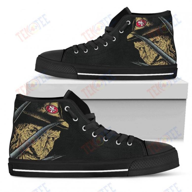 Mens Womens San Francisco Nightmare Freddy Colorful High Top Shoes Printable