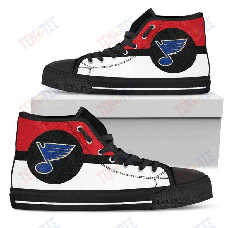 Mens Womens St Louis Blues High Top Shoes Bright Colours Open Sections Great