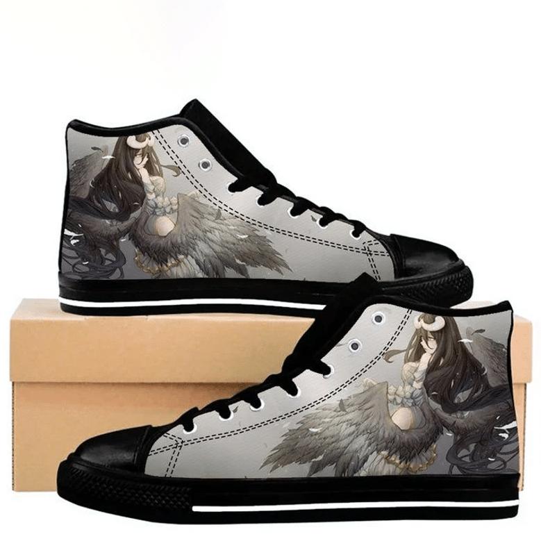 Overlord Beauty Albedo Guardian Overseer Canvas Birthday Father’S Day Black High Top Shoes