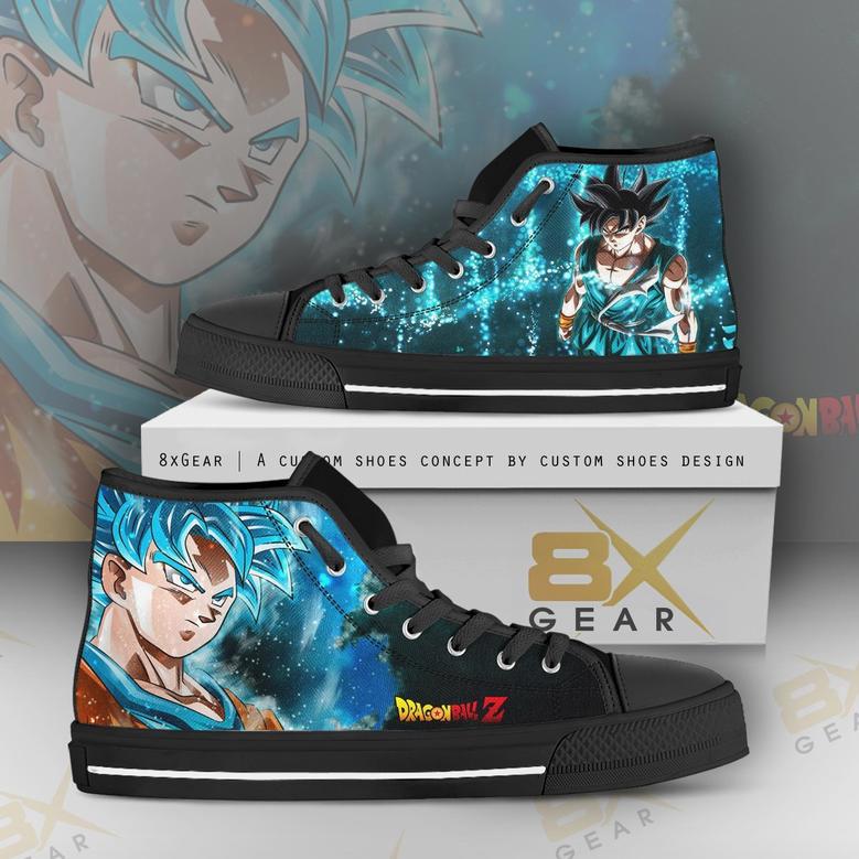 Son Goku Dragon Ball Anime High Top Shoes Design Sneakers Gift Idea